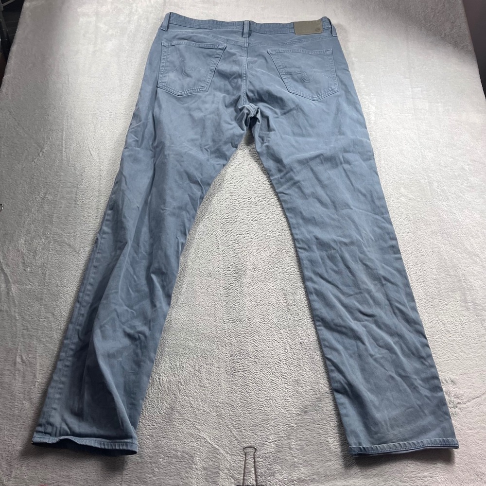 AG Adriano Goldschmied The Graduate Tailored Leg Blue Grey Pants 36x34 Mens - Picture 8 of 10